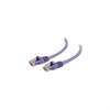 C2G Cat6 550MHz Snagless Patch Cable - Patchkabel - RJ-45 (han) - RJ-45 (han) - 1 m - CAT 6 - støbt, flertrådet, snagless, beskyttelseskappe for stik - lilla