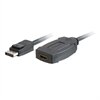 C2G DisplayPort 1.1 to HDMI Adapter Cable - Video / lyd adapter - DisplayPort / HDMI - 30 AWG - DisplayPort (han) - 19-pin HDMI (hun) - 20 cm - afskærmet - ( DisplayPort 1.1 ) - sort