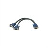 C2G Ultima SXGA Monitor Y-cable - VGA-Kabel - HD-15 (M) - HD-15 (W) - geformt - Anthrazit