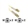C2G 10Gb OM3 LC/LC Duplex 50/125 Multimode Fibre Patch Cable - Patch-Kabel - LC Multi-Mode (M) - LC Multi-Mode (M) - 3 m - Glasfaser - 50/125 Mikrometer - OM3 - Aquamarin