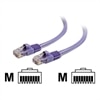 C2G Enhanced Cat5E 350MHz Snagless Patch Cable - Patch-Kabel - RJ-45 (M) - RJ-45 (M) - 3 m - CAT 5e - gepresst, verseilt, glatt, mit Knickschutz - Violett