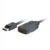 C2G DisplayPort 1.1 to HDMI Adapter Cable - Video- / Audio-Adapter - DisplayPort / HDMI - 30 AWG - DisplayPort (M) - HDMI, 19-polig (W) - 20 cm (7.87'') - abgeschirmt - ( DisplayPort 1.1 ) - Schwarz