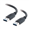 C2G - USB-Kabel - 9-polig USB Typ A (M) - 9-polig USB Typ A (M) - 3 m (9.84 ft) ( USB / Hi-Speed USB / USB 3.0 ) - Schwarz