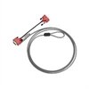 Targus Defcon Video Port Combination Lock - Sicherheitsschlosskabel - Silber - 2 m