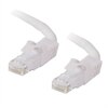 C2G Cat6 550MHz Snagless Patch Cable - Patch-Kabel - RJ-45 (M) - RJ-45 (M) - 3 m - CAT 6 - gepresst, verseilt, glatt, mit Knickschutz - weiß