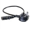 C2G Universal Power Cord - Stromkabel - IEC 320 EN 60320 C13 - BS 1363 (M) - 1 m - geformt - Schwarz