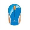 Logitech Wireless Mini Mouse M187 - Maus - optisch - drahtlos - 2.4 GHz - kabelloser Empfänger (USB) - Blau