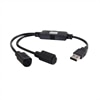 C2G Port Authority USB to Dual PS/2 Adapter - Tastatur- / Maus-Adapter - PS/2, 6-polig (W) - USB Typ A, 4-polig (M) - 31 cm - Schwarz