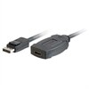 C2G DisplayPort 1.1 to HDMI Adapter Cable - Video- / Audio-Adapter - DisplayPort / HDMI - 30 AWG - DisplayPort (M) - HDMI, 19-polig (W) - 20 cm - abgeschirmt - ( DisplayPort 1.1 ) - Schwarz
