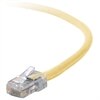 CAT5e Crimped Tip Network Cable - Yellow - 3 ft