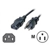 C2G 15ft Power Cord Univ Ac-Shroud-F To Grd Plug-M