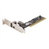 3 Port PCI Low Profile 1394a FireWire Adapter Card w Video Editing Kit