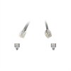 C2G Network Cable - RJ-12 - RJ-12 - 14 feet - Silver