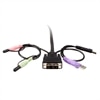 2 Port USB DVI Cable KVM Switch with Audio