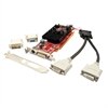 Radeon HD4550 PCIe 512MB DMS59 dual monitor SFF-Short + Tall brackets
