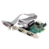 2S1P Native PCI Express Parallel Serial Combo Card with 16550 UART