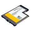 2 Port Flush Mount ExpressCard 54mm SuperSpeed USB 3.0 Card Adapter