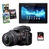 Sony Alpha SLT-A37 16.1 MP DSLR Bundle with 18-55mm Lens, Sony 16GB Experia Tablet, Sony 8GB Class 10 SD Card and Photo Creativity Suite