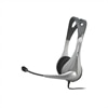 Stereo Headset / Microphone with Volume Control Semi - open SIlver