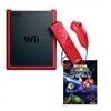 Nintendo Wii Mini Red Console Bundle with Super Mario Galaxy