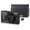 Canon PowerShot ELPH 520 HS Black Camera Bundle with 12x Optical Zoom, 4GB Memory Card and Leather Case