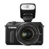Canon EOS M 18 MP Interchangeable Lens Camera with 18-55mm Lens and Speedlite 90EX Flash - Black