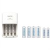 Panasonic Eneloop Charger Kit 1 x Charger 4 x AA / 2 x AAA