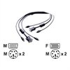 StarTech.com 3-in-1 Universal PS/2 KVM Cable - Keyboard / video / mouse (KVM) cable - 6 pin PS/2, HD-15 (M) - 6 pin PS/2, HD-15 - 15.2 m - for StarTech.com 2, 4, 8, Dual User 8; StarView...