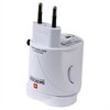 SKROSS World Travel Adapter Classic - Power connector adaptor - BS 1363, CEE 7/16, NEMA 1-15, SAA AS 3112 (2 pins) (F) - BS 1363, CEE 7/7 (SCHUKO), NEMA 1-15, CEI 23-16/VII, SEV 1011, SI 32, power Afsnit 107-2-D1, SAA AS 3112 (2 pins) (M) - white