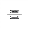 External 1 metre SAS Cable (MINI2IB) (Kit)