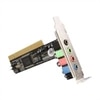StarTech.com 4 Channel Low Profile PCI Sound Adapter Card AC97 3D Audio Effects - Sound card - 16-bit - 48 kHz - 4.1 - PCI - CMI-8738 - low profile