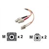 Multimode LC/SC Fiber Channel Cable - 9.84 ft