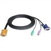 Master View SPHD-15 / 6-pin Mini-DIN / 15-pin HDB KVM Cable - 10 ft