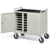 LAP24ERBBA-GM 24-Unit Laptop Storage Cart with 8-inch Casters
