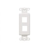 CABLES TO GO DECORA MULTIMEDIA INSERT 2-PORT WHITE