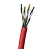 Cat5E PVC Red CMR Cable-1000 ft