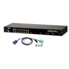 16-Port USB/PS2 KVM Switch with 8 USB KVM Cable - 6 ft Bundle