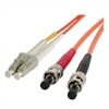 LC - ST Multimode 62.5/125 Duplex Fiber Patch Cable - 6.56 ft