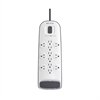 12-outlet Surge Protector with 8 ft Power Cord with Cable/Satellite and Telephone Protection