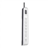 7-outlet Surge Protector with 12 ft Power Cord with Telephone Protection