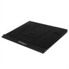 Aluminum Mesh Top USB Powered Laptop Cooler with Built in Fan - Black