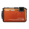 COOLPIX AW100 Orange Waterproof 16MP 5X Zoom Digital Camera
