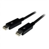 StarTech.com M/M Thunderbolt Black Cable - 1.6 ft