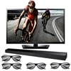 LG 47-inch LED LCD TV - 47LM4700 1080p 120Hz Cinema 3D HDTV with Sound Bar and Four Pairs of 3D Glasses