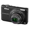 Nikon Coolpix S6500 16.0 MP 12 X Optical Zoom 3D Compact Digital Camera – Black