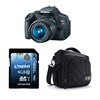 Canon EOS Rebel T3 12.2 MP Digital SLR Camera with 18-55 mm IS Lens, Case Logic Bag and Kingston Elite 8 GB Flash memory card