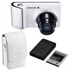 Samsung GC110 Galaxy 8 GB Digital - 16.3 MP Camera (White) Bundle with Leather Carrying Case, Screen Protector, Battery and Charger Kit