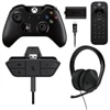 Xbox One Accessory Bundle - Media Remote, Headset, Headset Adapter, and Controller with Play and Charge Kit