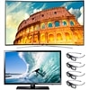 Samsung 55 Inch LED Smart TV UN55H8000 3D HDTV bundle with FREE UN32EH4003FXZA 32-inch LED TV and 3D glasses (4pcs)