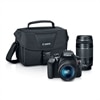 Canon EOS Rebel T6 - digital camera EF-S 18-55mm and EF 75-300mm lenses with 100 ES Shoulder Bag